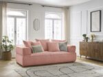Canapé droit fixe 3 places WHESLEY Rose