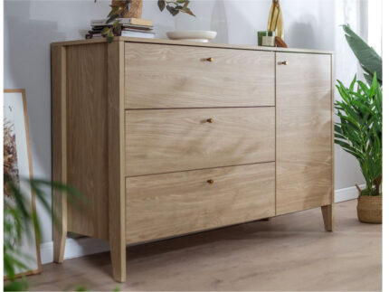 Commode 1 porte 3 tiroirs MADDY