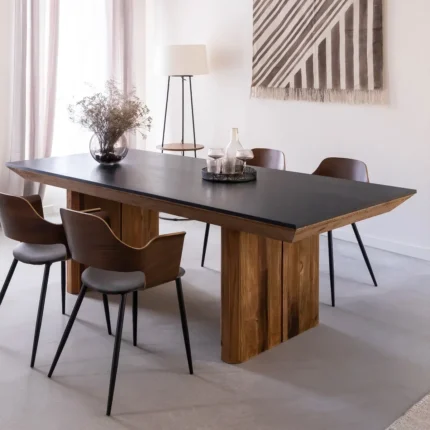 Table à manger en pin recyclé Constance