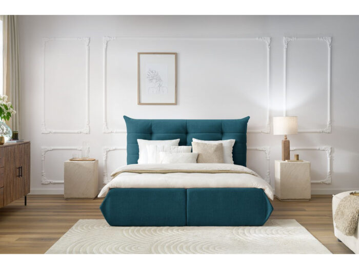 Lit coffre CLOTHILDE Bleu
