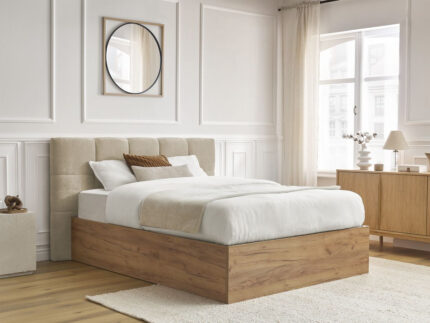Lit coffre KUMO Beige