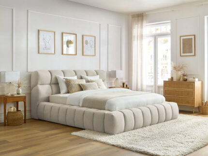 Lit coffre MONT-BLANC Beige