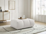 Pouf FUJI tissu bouclette Blanc