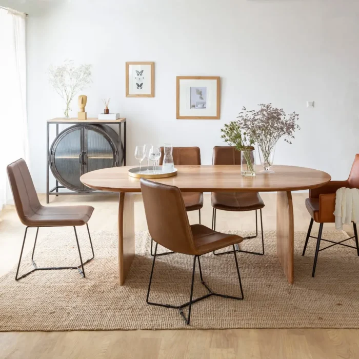 Table à manger en bois d'acacia Paulo