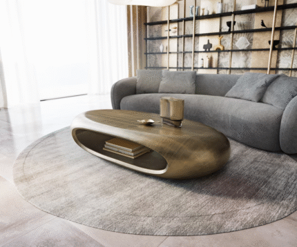 Couchtisch Sinor 140x65 cm Metallic Gold